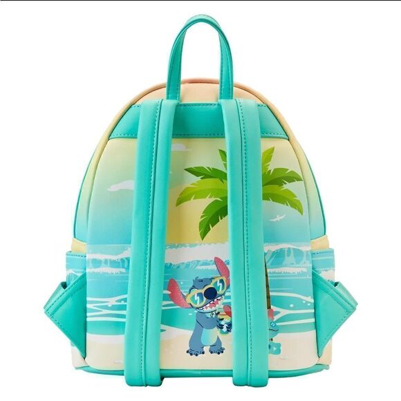 Loungefly Disney Stitch Sandcastle Beach Surprise Mini Backpack - Picture 4 of 6